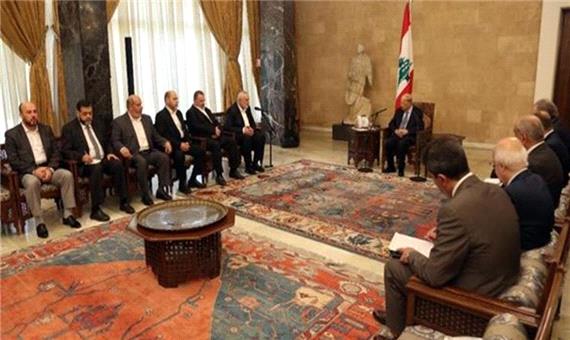 جزئیات دیدار «هنیه» با رئیس‌جمهور لبنان
