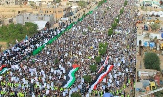 حاشیه‌های راهپیمایی حماسی عاشورا در یمن؛ همه آمده‌ بودند