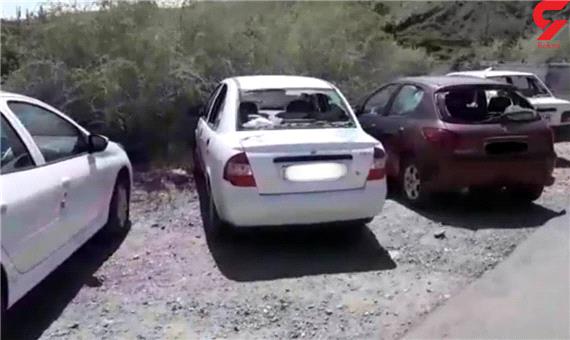 بازداشت 7 متهم تخریب شیشه  خودرو های سواری در  با خزر + عکس