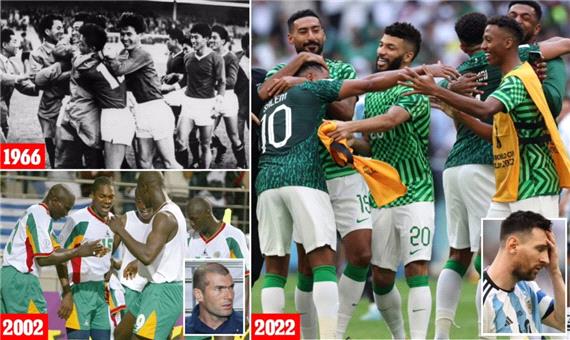 10 مورد از شوکه کننده ترین و عجیب ترین نتایج جام جهانی بعد از باخت آرژانتین به عربستان