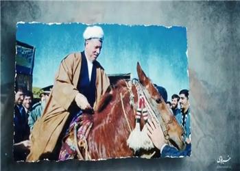 وقتی عمامه هاشمی رفسنجانی وسط تاخت و تاز افتاد!