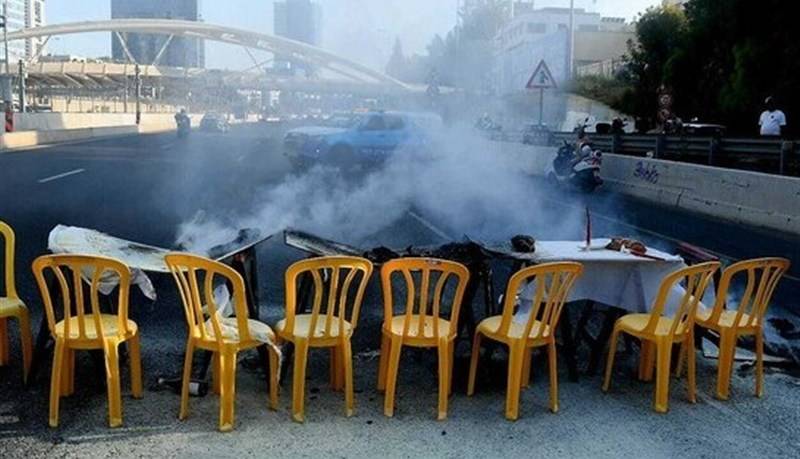 تظاهرات مجدد صهیونیست‌ها علیه جنگ در غزه؛ معترضان خیابان‌ها را بستند