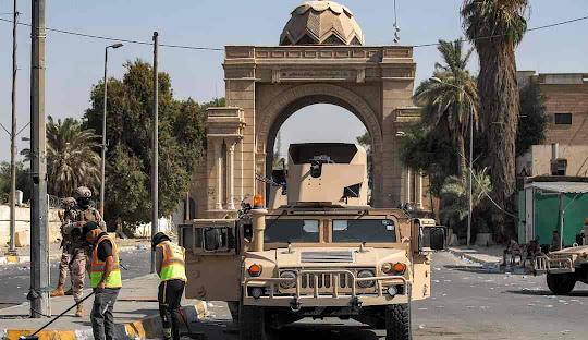 سرنگونی یک پهپاد برفراز منطقه سبز بغداد