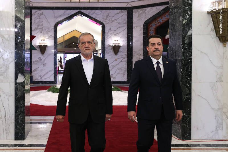 پزشکیان در دیدار با نخست‌وزیر عراق: مسلمانان برای توقف جنایات رژیم صهیونیستی تلاش کنند