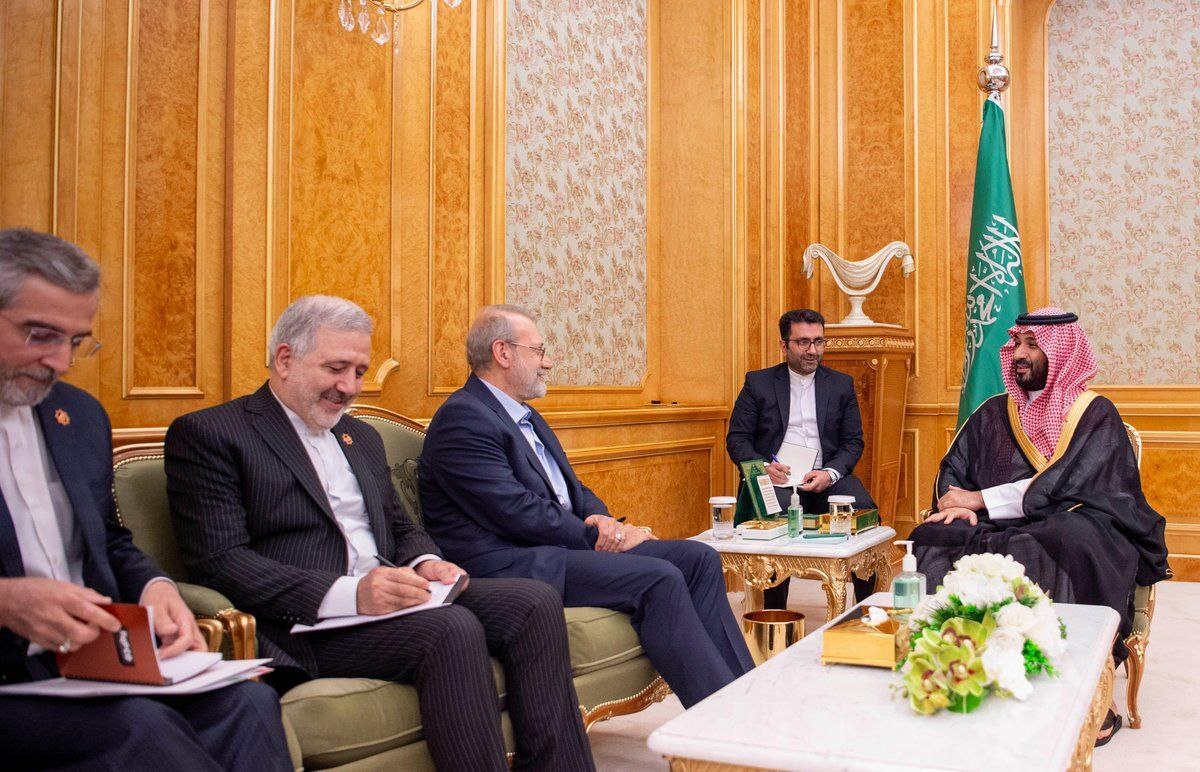 صداوسیما: لاریجانی و بن سلمان درباره آینده منطقه گفتگو کردند