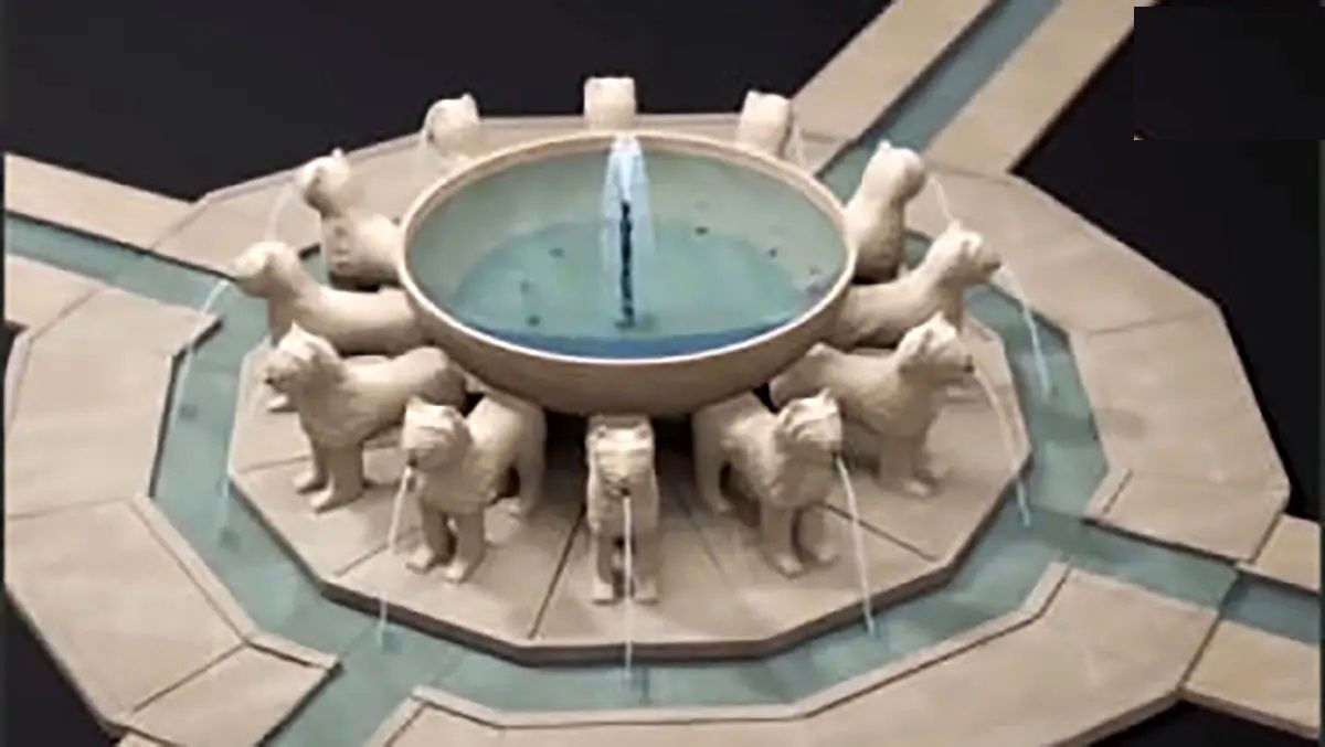 نشان دادن زمان با استفاده از فواره در اسپانیای  ۷۰۰ سال پیش/ ویدئو