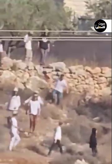 حمله شهرک‌نشینان صهیونیست به شهرک قبلان در جنوب نابلس در کرانه باختری