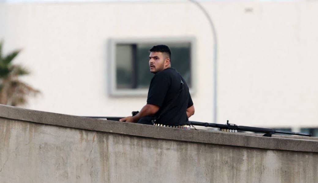 تصویر یکی از مهاجمان به مراسم خونین یهودی‌ها در ساحل سیدنی استرالیا