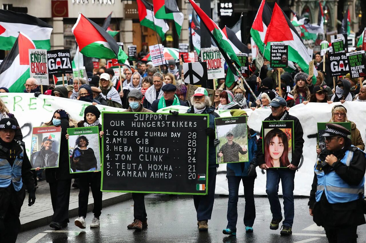 تداوم اعتصاب غذای حامیان فلسطین در زندان‌های انگلیس