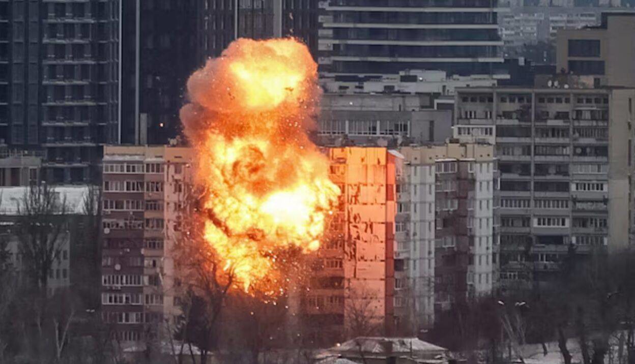 شنیده شدن صدای انفجارهای مهیب در پایتخت اوکراین