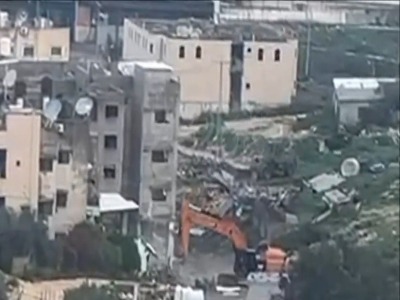 از سرگیری تخریب خانه فلسطینی ها توسط نیروهای اشغالگر اسرائیلی