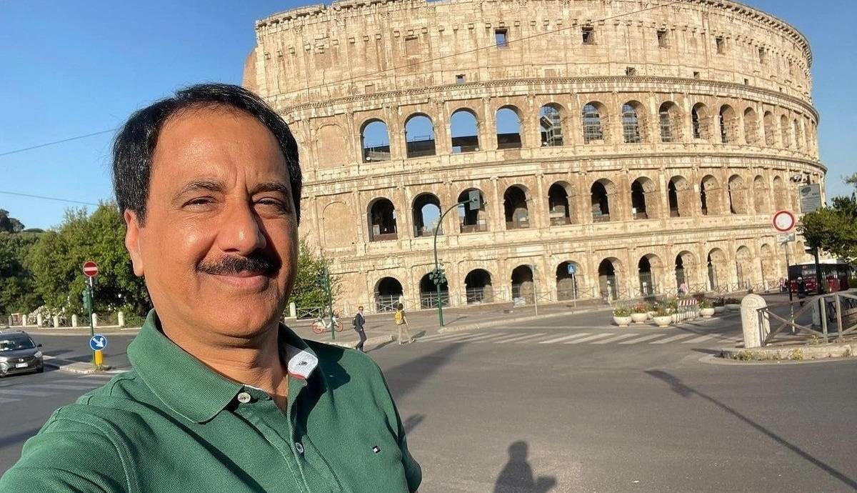 قاب دو نفره حمید معصومی‌نژاد و پدر ۹۳ ساله‌اش