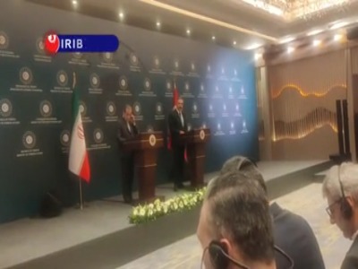 آغاز نشست خبری مشترک وزرای خارجه ایران و ترکیه