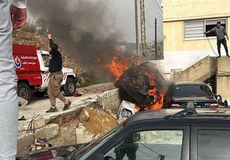 حمله پهپادی رژیم صهیونیستی به لبنان