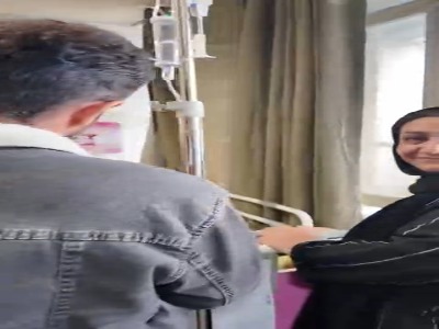 عیادت داریوش فرضیایی از کودکی نابینا