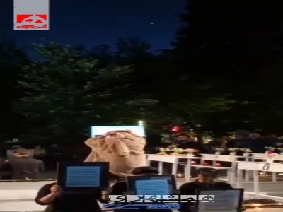 برشی از اجرای مرضیه برومند به یاد دانش‌آموزان میناب
