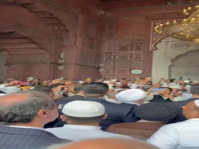 استقبال مردم هند از رئیس قوه قضاییه در نماز جمعه دهلی