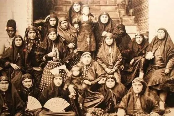 سفر در زمان؛ «زن‌های ناصرالدین شاه» در کنار یکدیگر در یک مراسم جشن